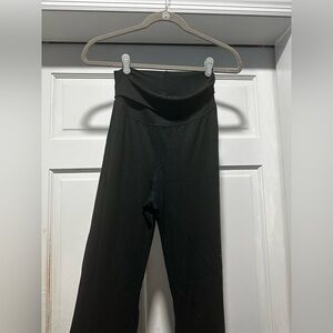 Aerie Ribbed Black Legging - wide leg